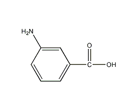 M-aminobenzoic acid structural formula