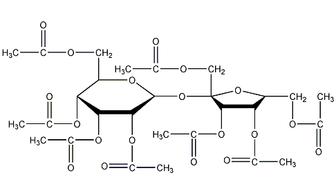 Sucrose octaacetate structural formula