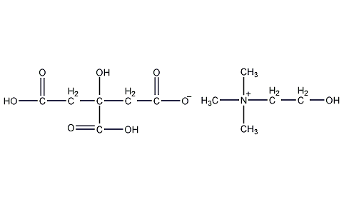Choline citrate structural formula