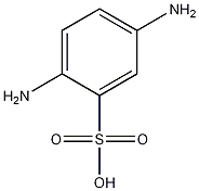 Structural formula of p-phenylenediamine orthosulfonic acid