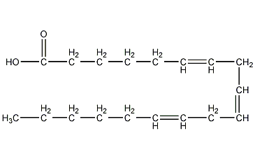 γ-linolenic acid structural formula