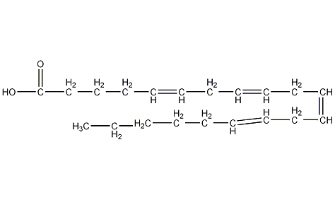 Arachidonic acid structural formula