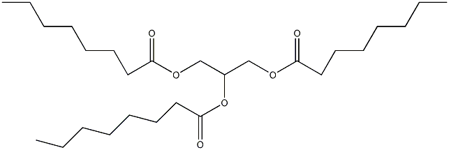 Tricaprylin structural formula