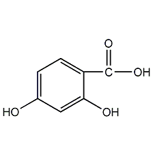 2,4-dihydroxybenzoic acid structural formula