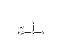 Rubidium acetate structural formula