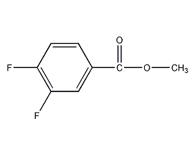3,4-difluorobenzoic acid methyl ester structural formula