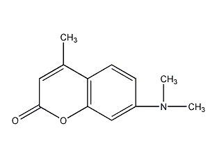 7-dimethylamino-4-methylcoumarin structural formula