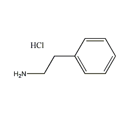 2-Phenylethylamine Hydrochloride Structural Formula