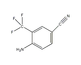 4-amino-3-trifluoromethylbenzonitrile structural formula