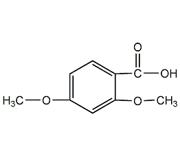 2,4-dimethoxybenzoic acid structural formula