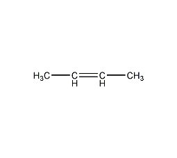 (E)-2-butene structural formula