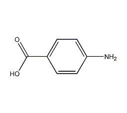 Para-aminobenzoic acid structural formula