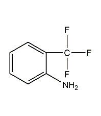 2-Aminotrifluorotoluene Structural Formula