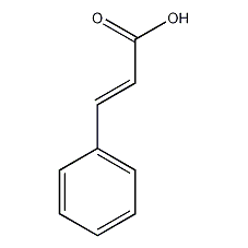 Transcinnamic acid structural formula