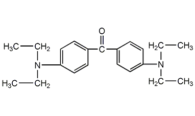 4,4'-bis(diethylamino)benzophenone structural formula