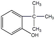 2-tert-butylphenol structural formula