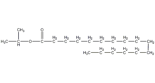 Isopropyl palmitate structural formula