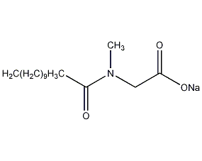 Sodium lauryl sarcosinate structural formula