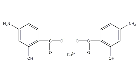 4-aminosalicylic acid calcium salt structural formula