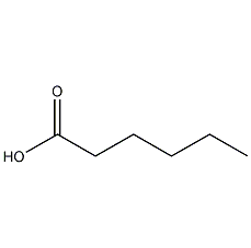 Caproic acid structural formula