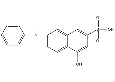 4-hydroxy-7-anilino-2-naphthalenesulfonic acid structural formula