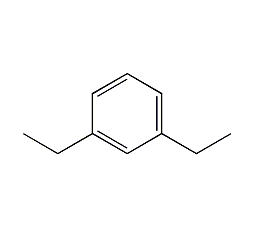 M-Diethylbenzene Structural Formula