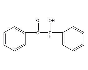 Structural formula of benzophenone