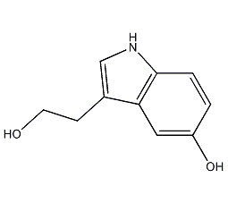 5-hydroxyindole-3-ethanol structural formula
