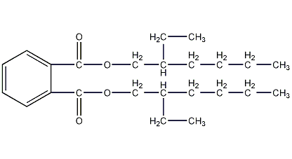 Di(2-ethylhexyl) phthalate structural formula