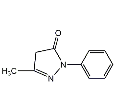 1-phenyl-3-methyl-5-pyrazolone structural formula