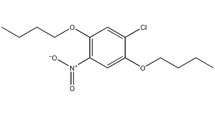 1,4-dibutoxy-2-chloro-5-nitrobenzene structural formula