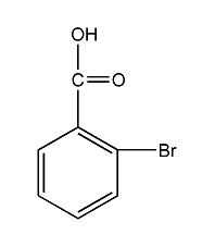2-bromobenzoic acid structural formula
