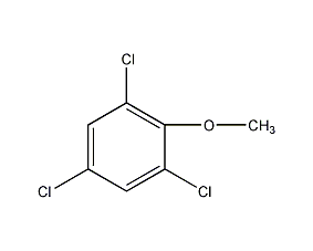 2,4,6-Trichloroanisole structural formula