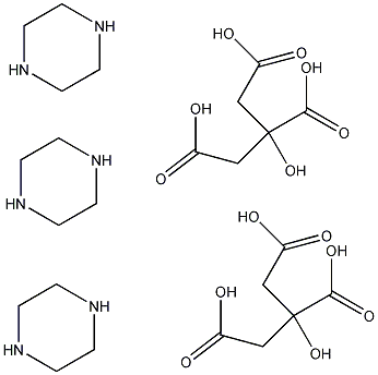Piperazine Citrate Structural Formula
