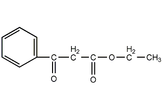 Benzoyl ethyl acetate structural formula