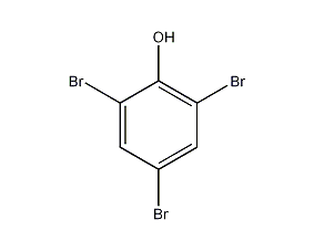 2,4,6-tribromophenol structural formula