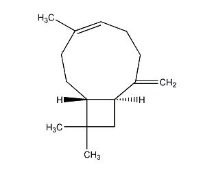 β-caryophyllene structural formula