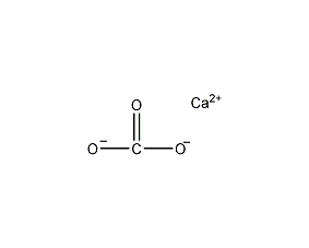 Calcium carbonate structural formula