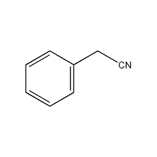 Phenyl acetonitrile structural formula