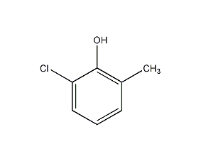 2-氯-6-甲基苯酚结构式