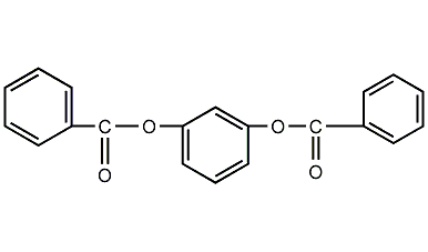 Resorcinol dibenzoate structural formula
