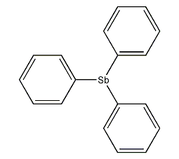 Triphenyl antimony structural formula