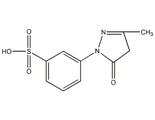 3-Methyl-1-(3'-sulfophenyl)-5-pyridinone structural formula