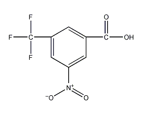 3-nitro-5-(trifluoromethyl)benzoic acid structural formula