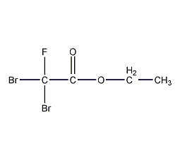 Structural formula of ethyl dibromofluoroacetate