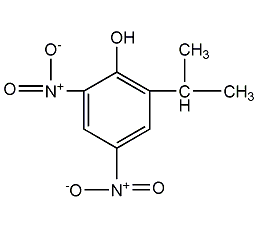 2-sec-butyl-4,6-dinitrophenol structural formula