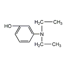 M-diethylaminophenol structural formula