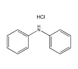 Structural formula of diphenylamine hydrochloride