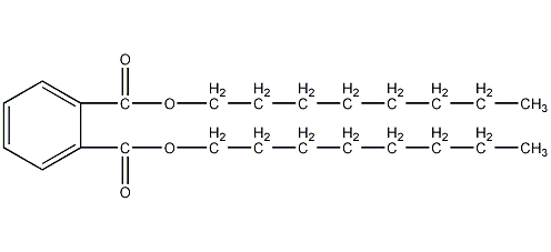 Di-n-octyl phthalate structural formula