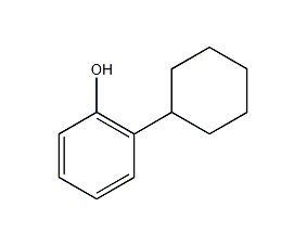 2-cyclohexylphenol structural formula